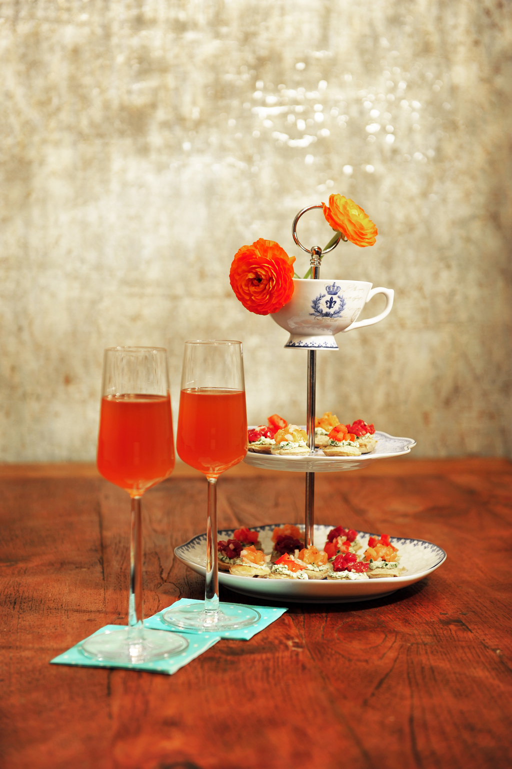 Chai cocktail en hartige poffertjes van Mathijs Vrieze